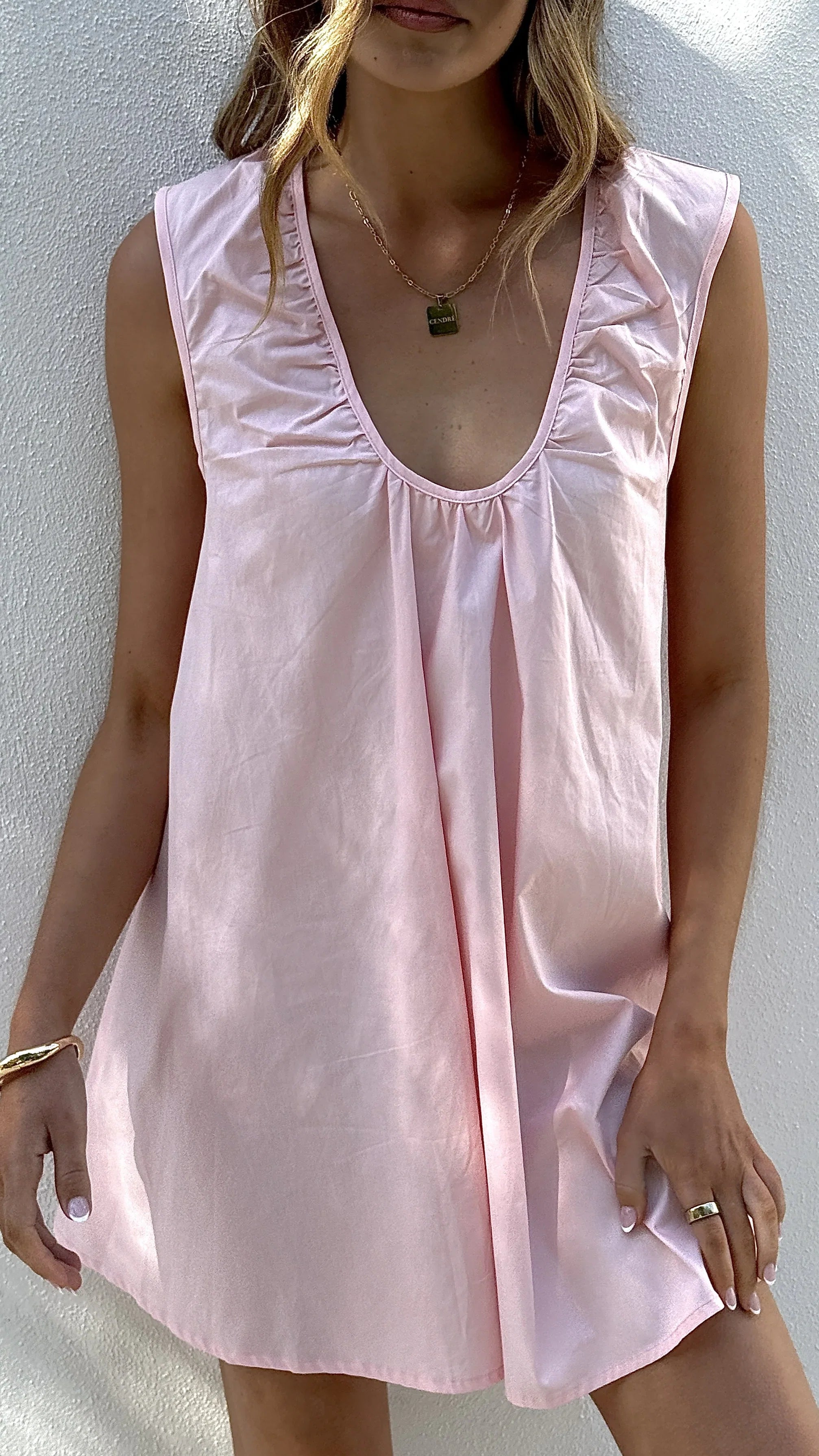 Vanessa Oversized Mini Dress Pink