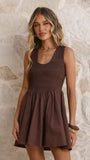 Amira Mini Dress Chocolate