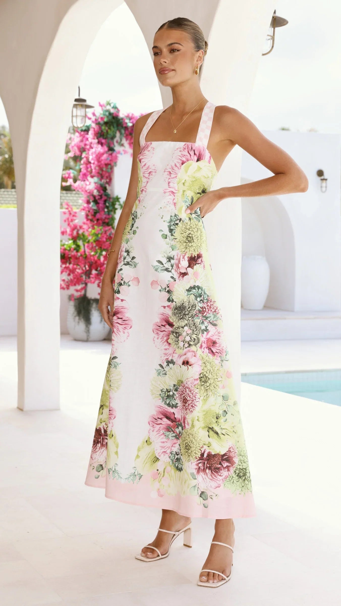 Stasia Midi Dress Sorbet Symphony
