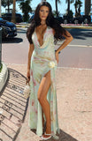 Drift Ashore Maxi Dress Sea Mineral