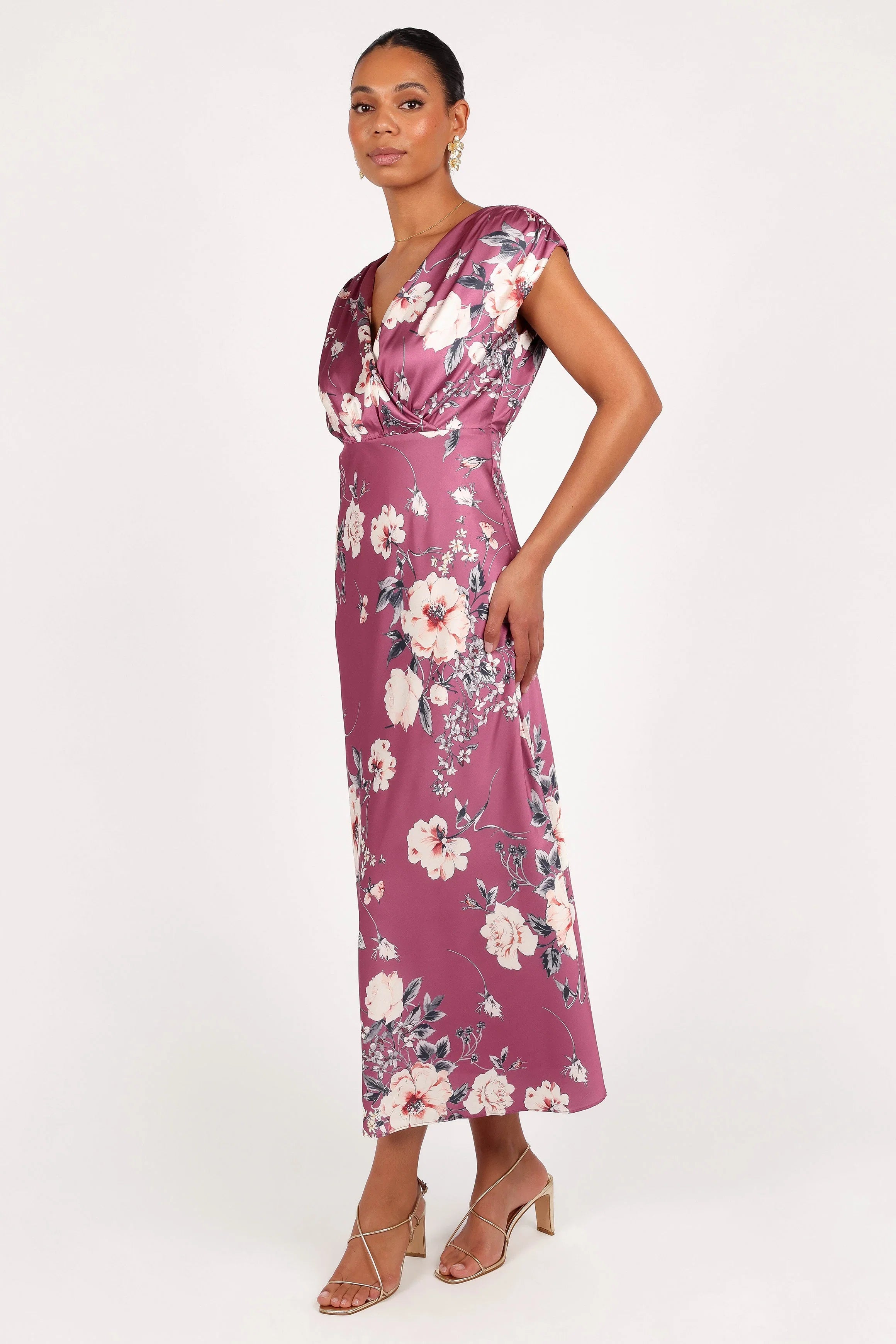 Amarlee Maxi Dress Dark Rose Floral