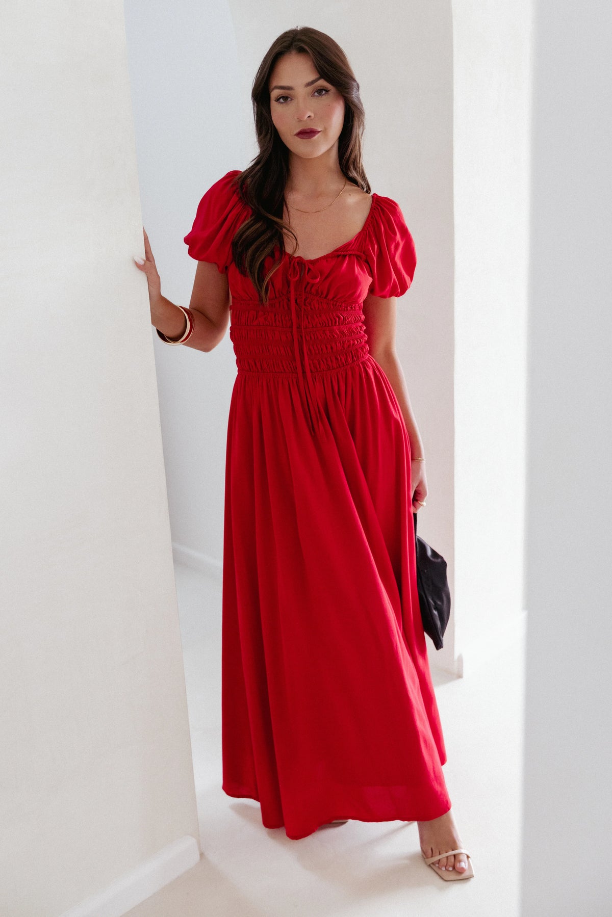 Theodora Maxi Dress Red