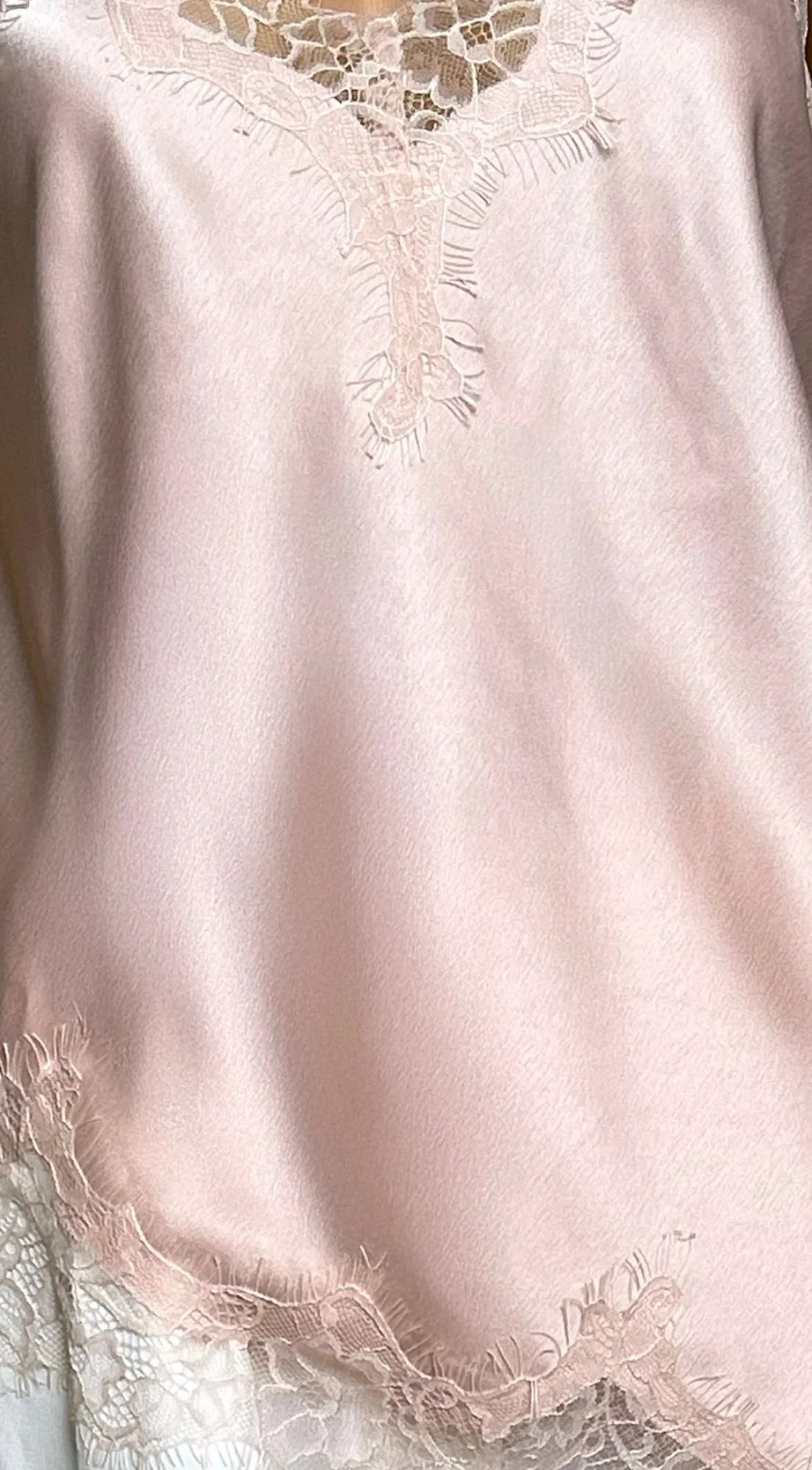 Vienna Lace Satin Cami Pink