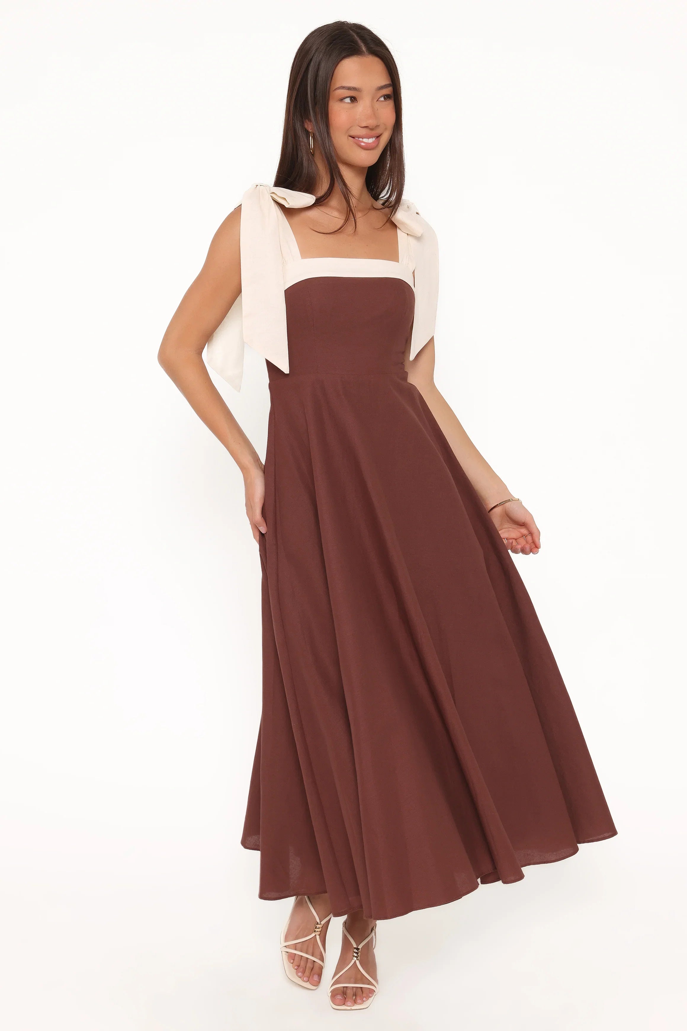 Olinda Midi Dress Chocolate