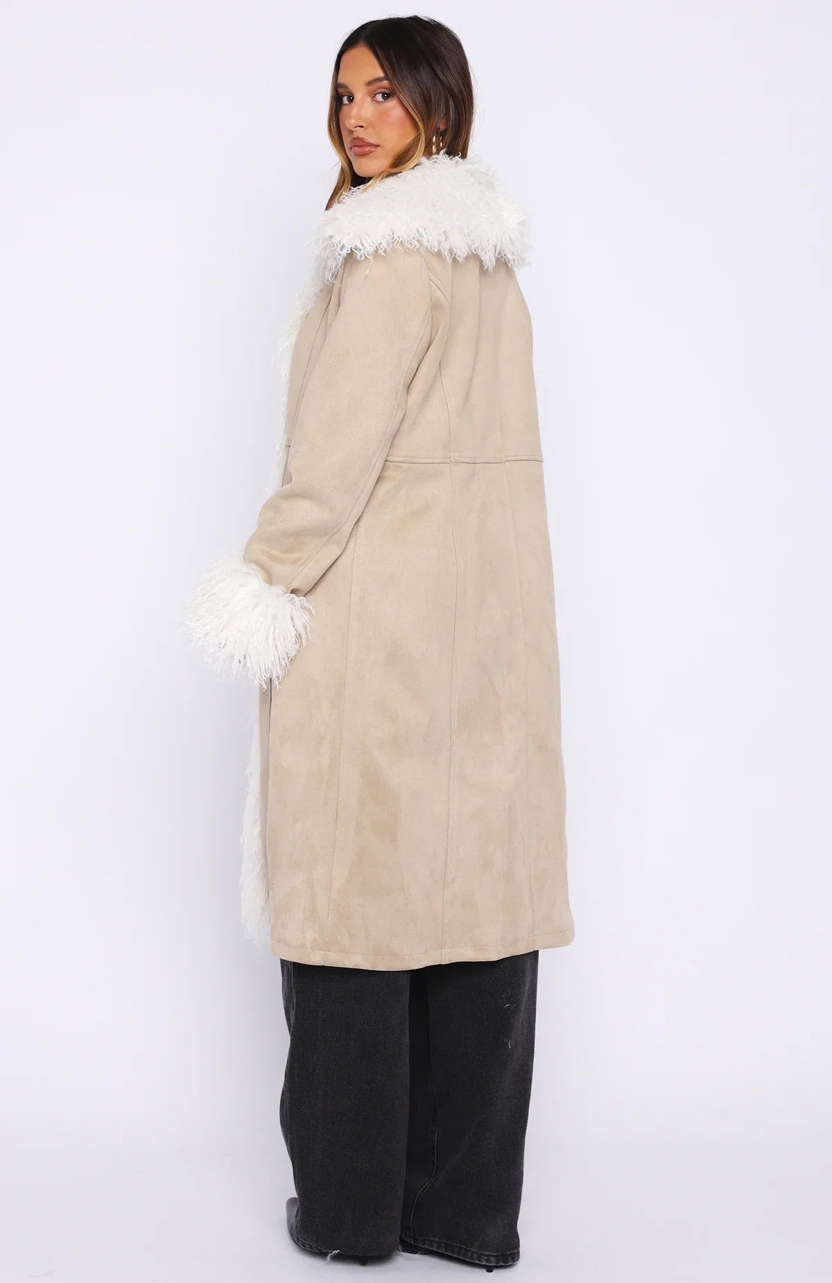Help Me Down Coat Beige