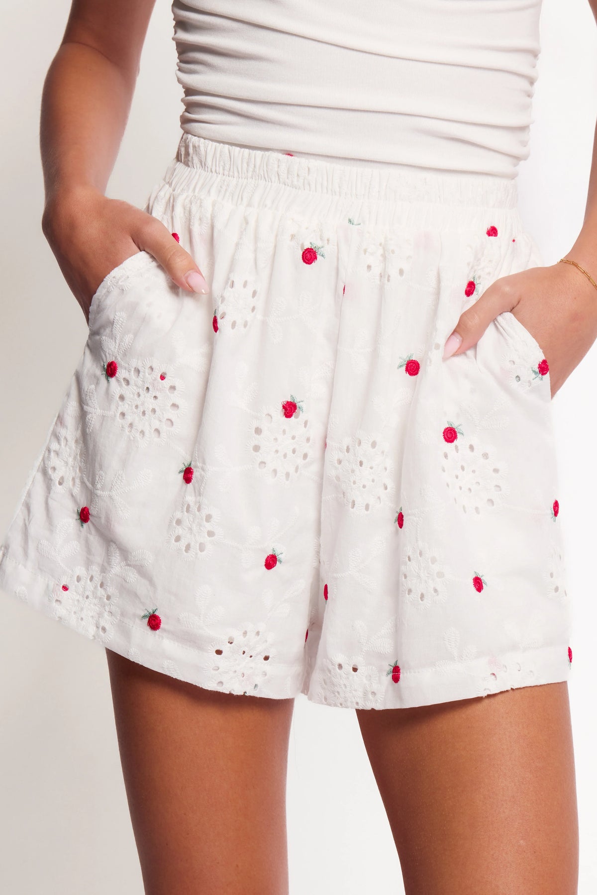 Aisha Shorts White