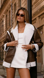 London Oversized Biker Brown