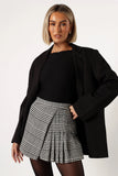 Natasha Mini Skort Black White
