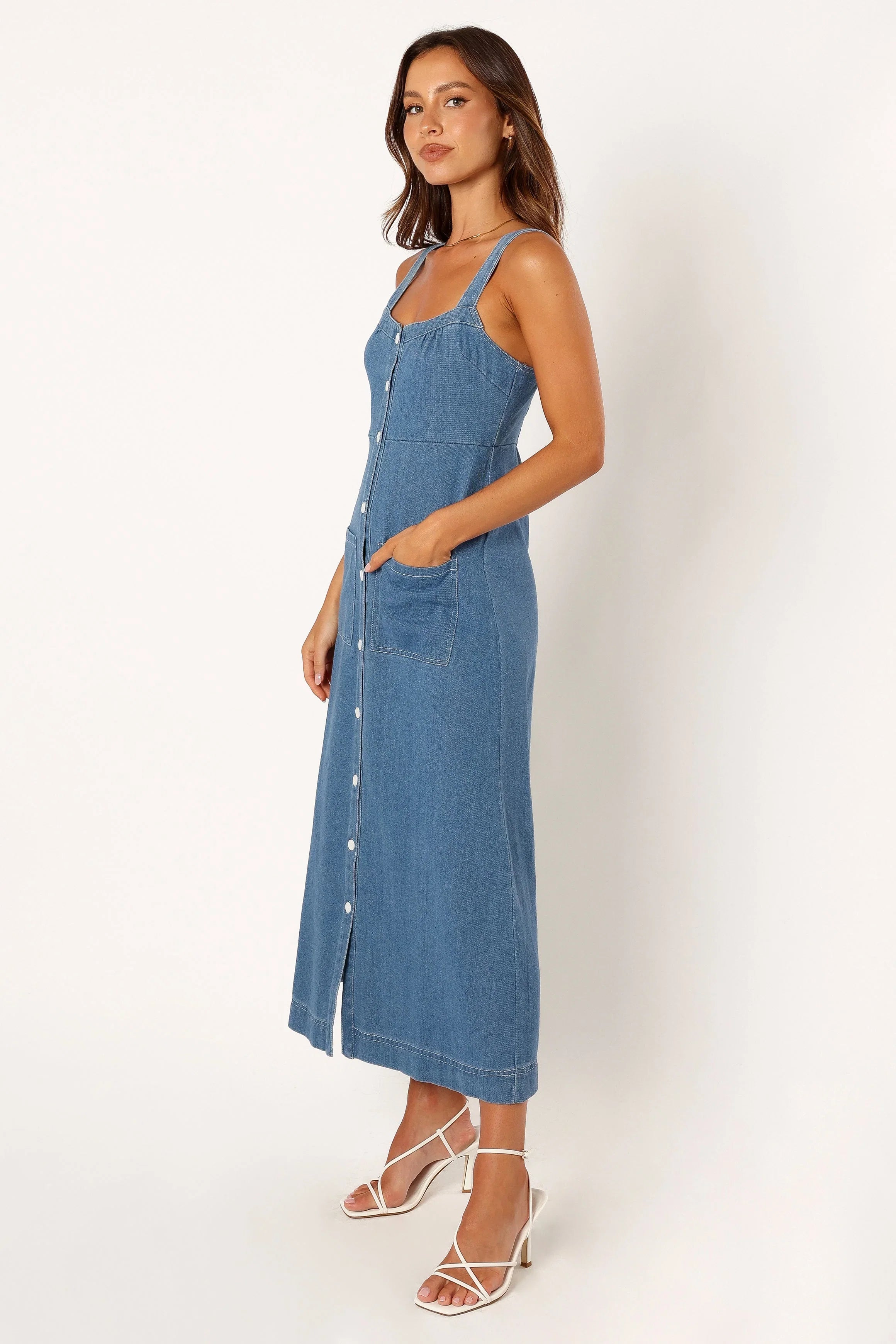 Bettie Midi Dress Denim