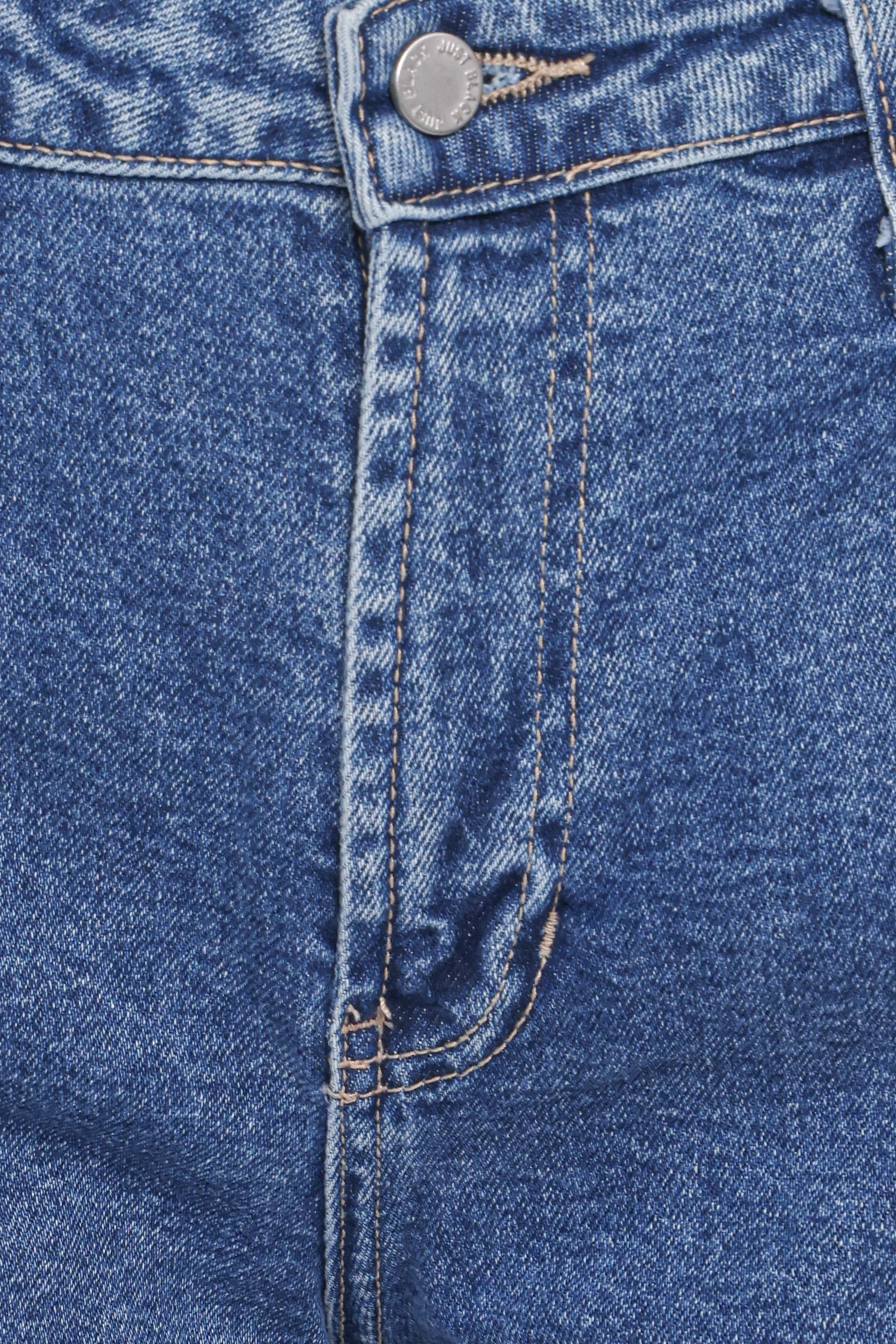 Cosima Stretch Arc Barrel Jean Medium Wash