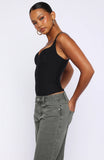 Club Party Top Black