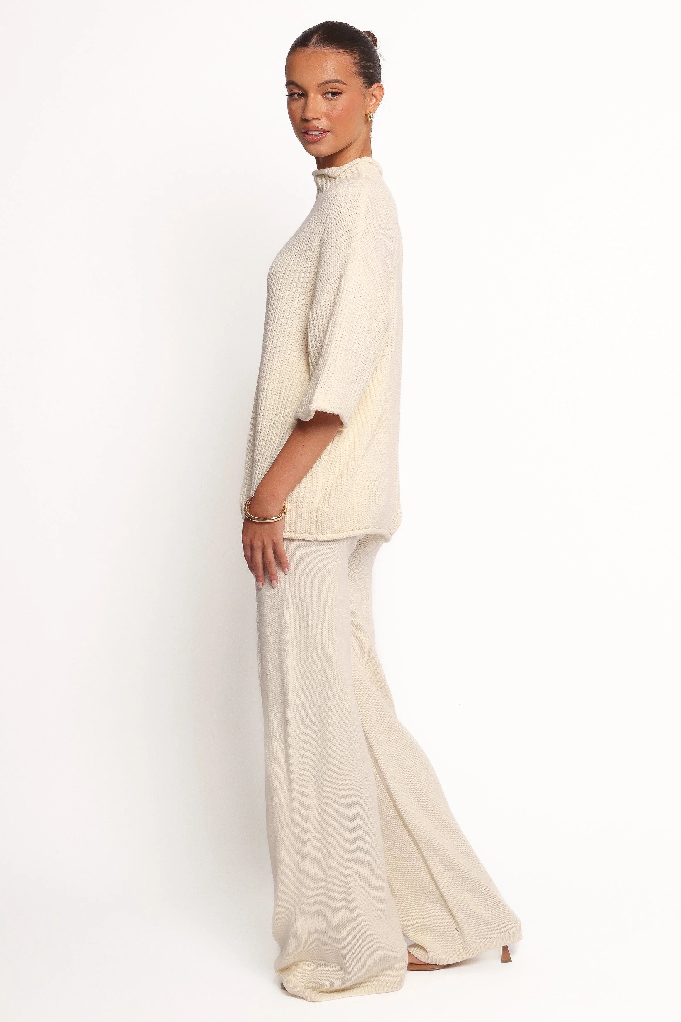 Remii Knit Pant Set Ivory