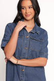 Fleming Shirt Mini Dress Denim