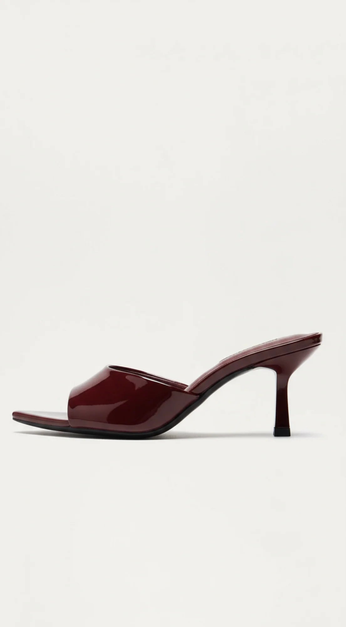 Malina Heeled Mules Burgundy