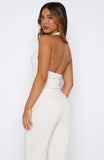 I Dont Compete Halter Top White