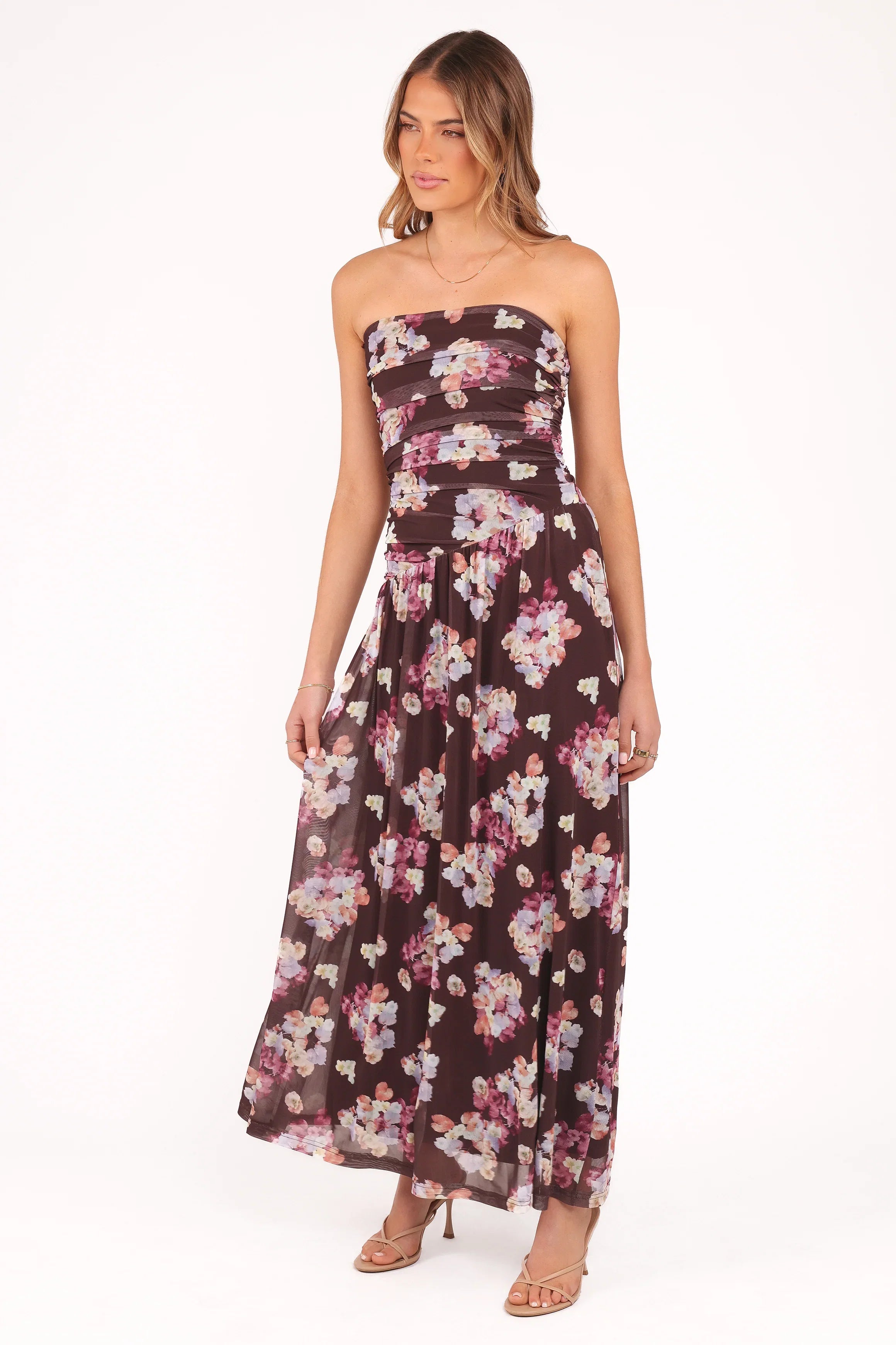 Calypso Maxi Dress Purple Floral