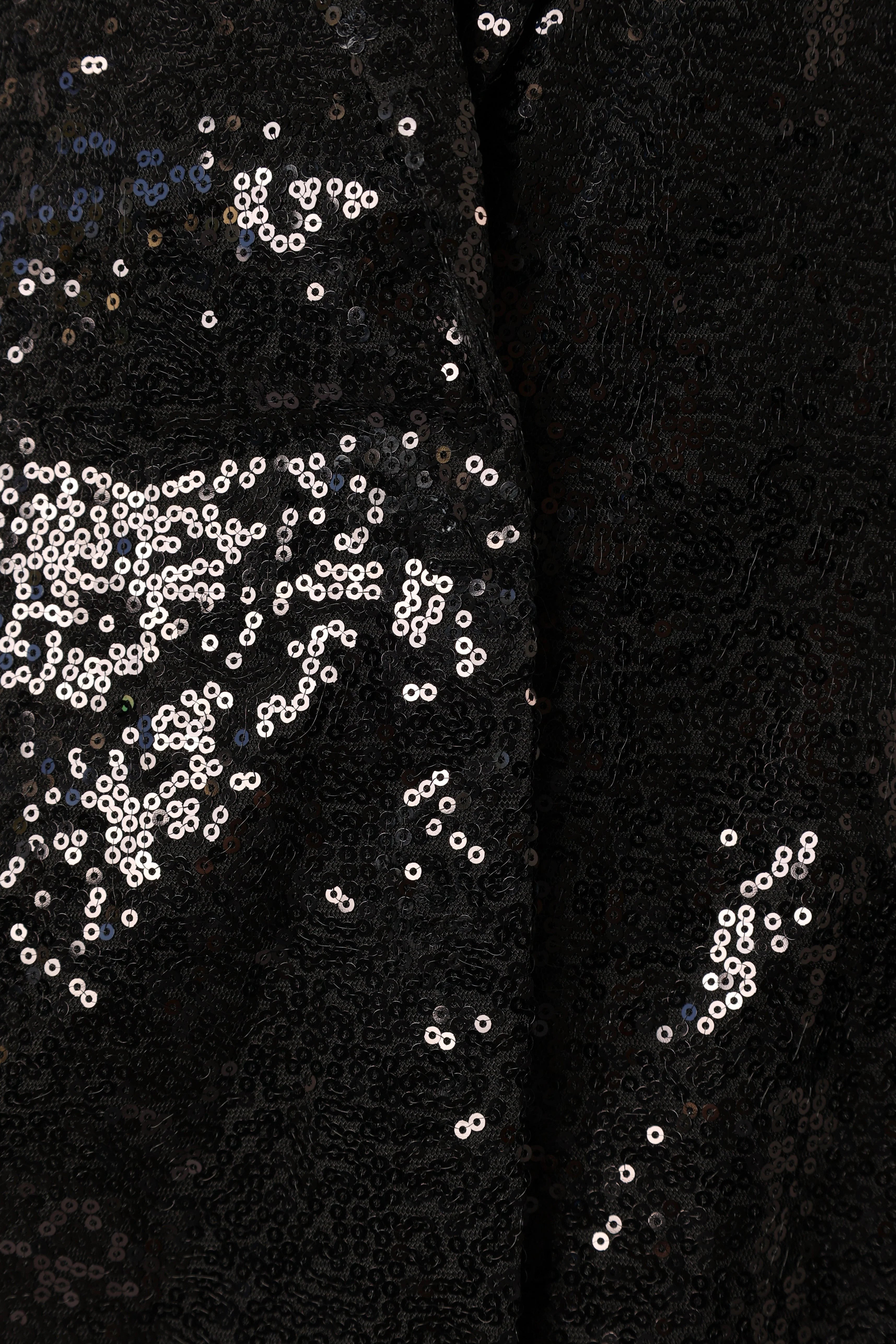 Delaney Sequin Blazer Black