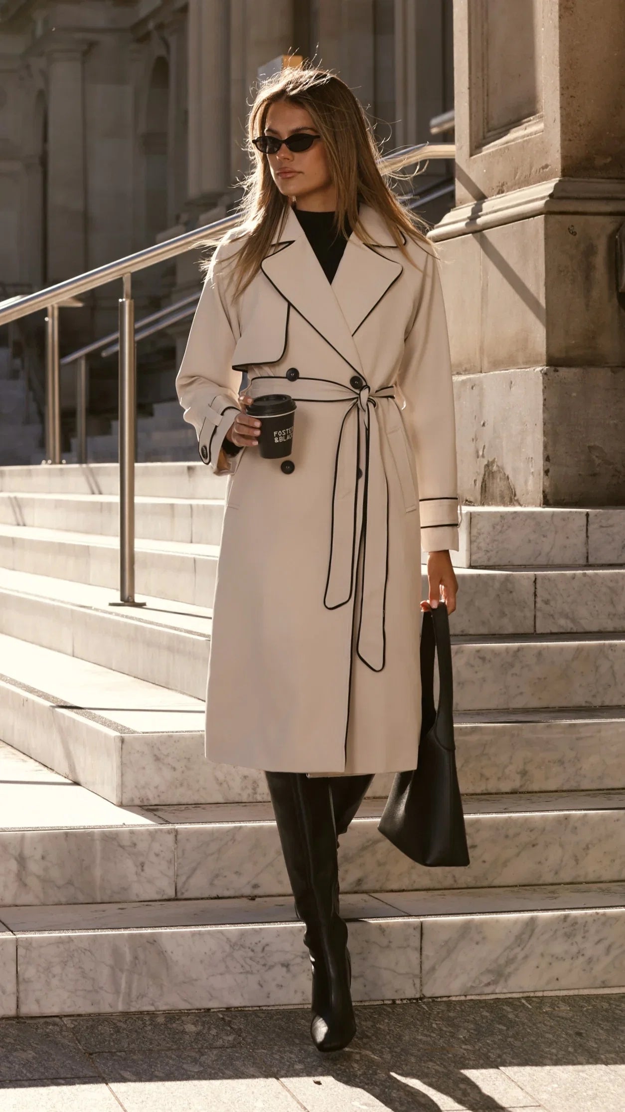 Blanca Trench Coat Beige