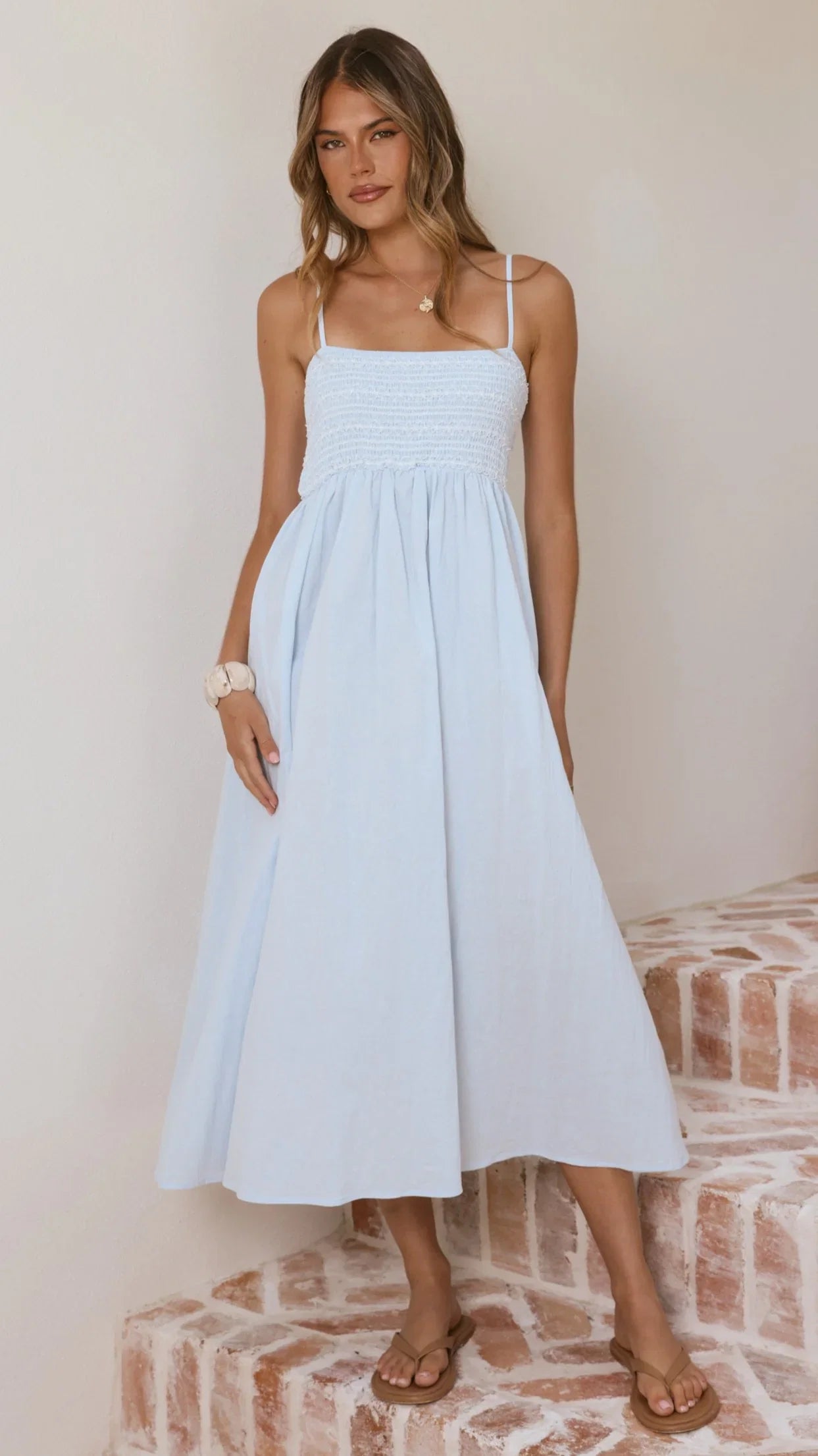Kinsley Midi Dress Blue