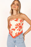 Akeli Scarf Top Orange Botanica