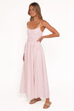 Brittany Maxi Dress Pink Stripe