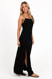 Sawyer Midi Slip Dress Black