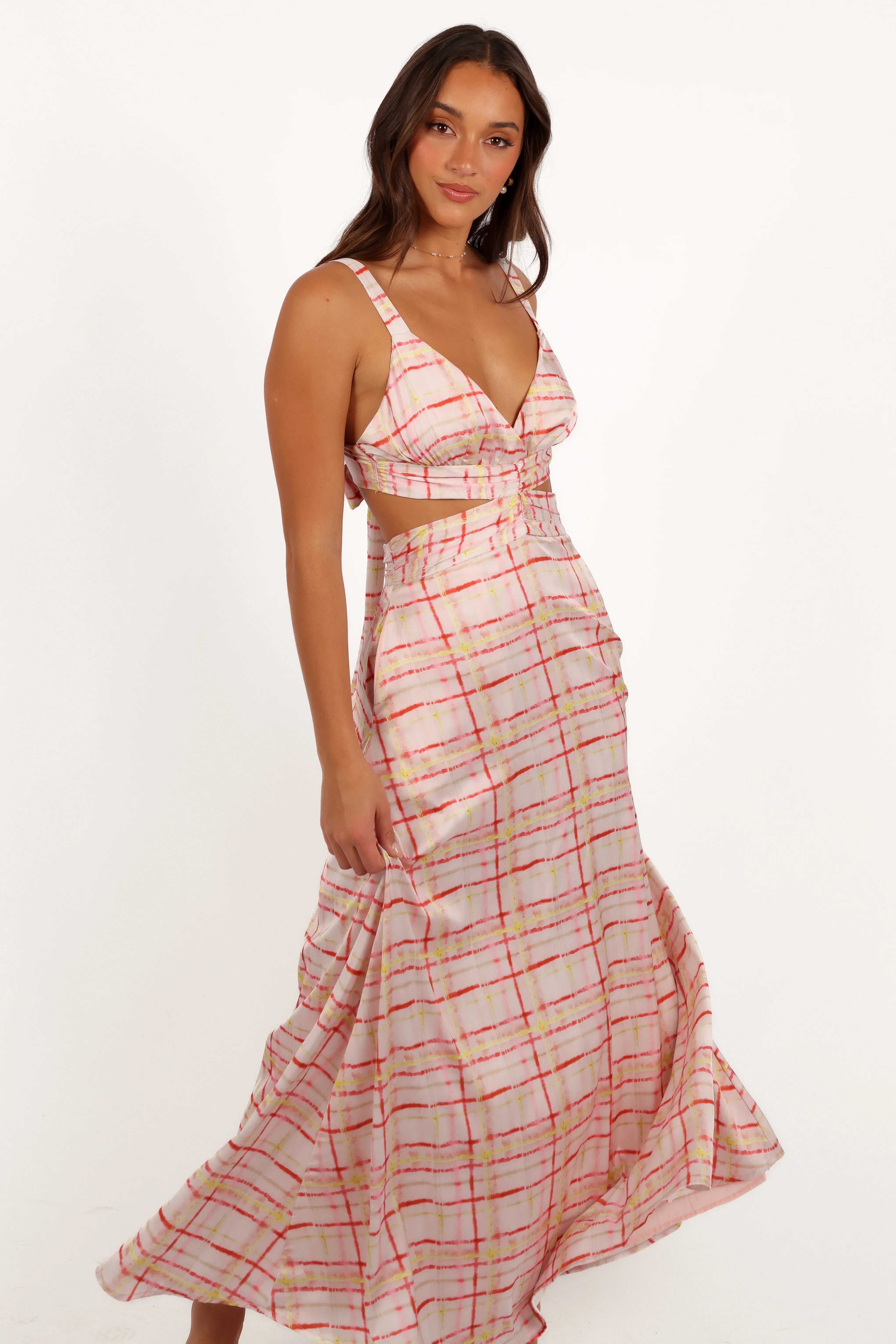 Sydney Maxi Dress Sunset Check