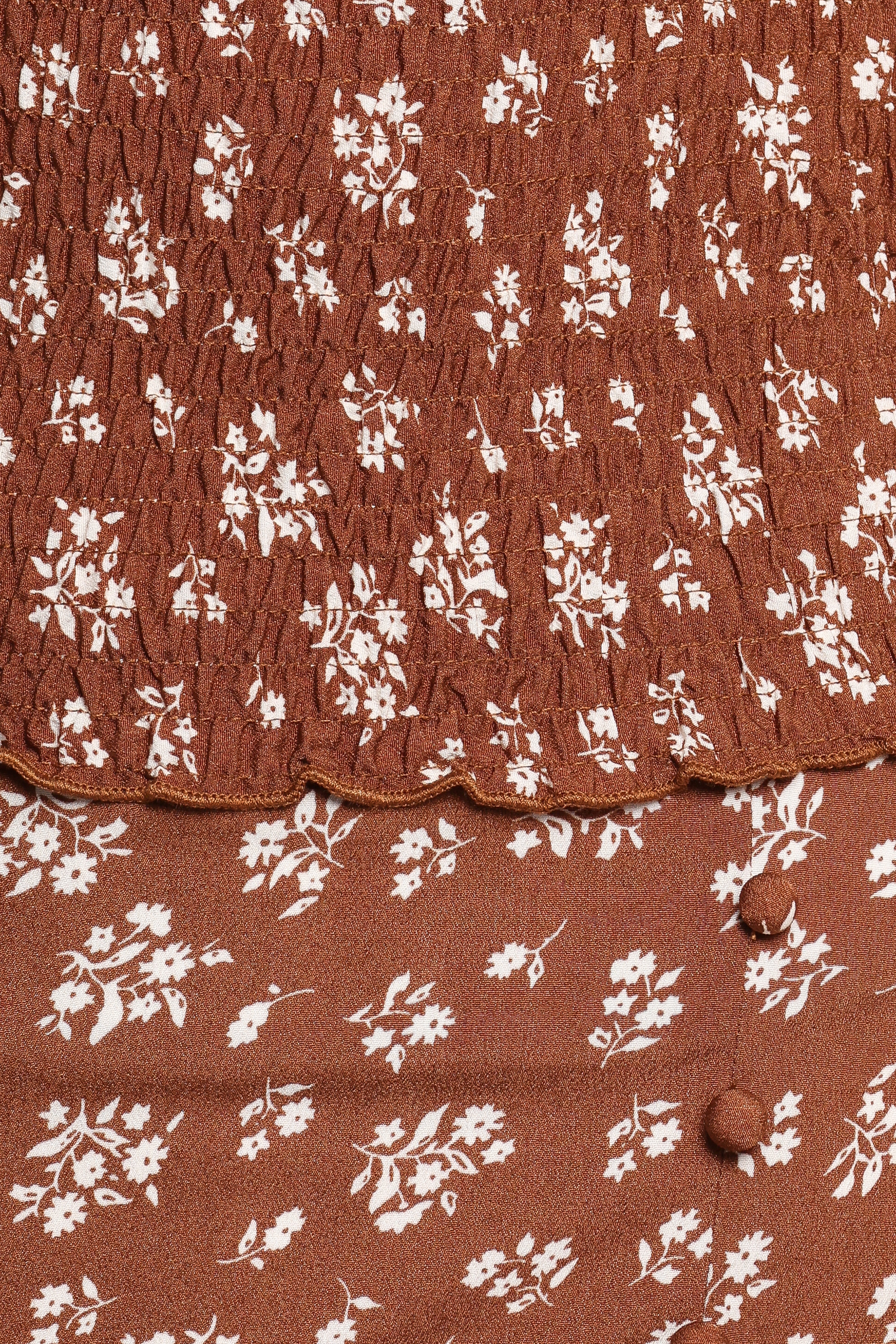 Zola Skirt Set Brown Ditsy Floral