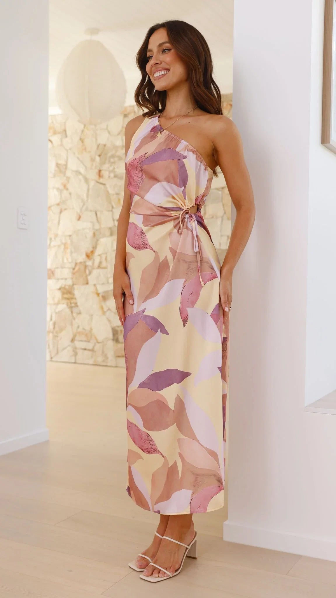 Lana Maxi Dress Pink Purple Floral