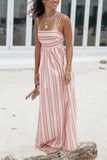 Odessa Maxi Dress Pink Stripe