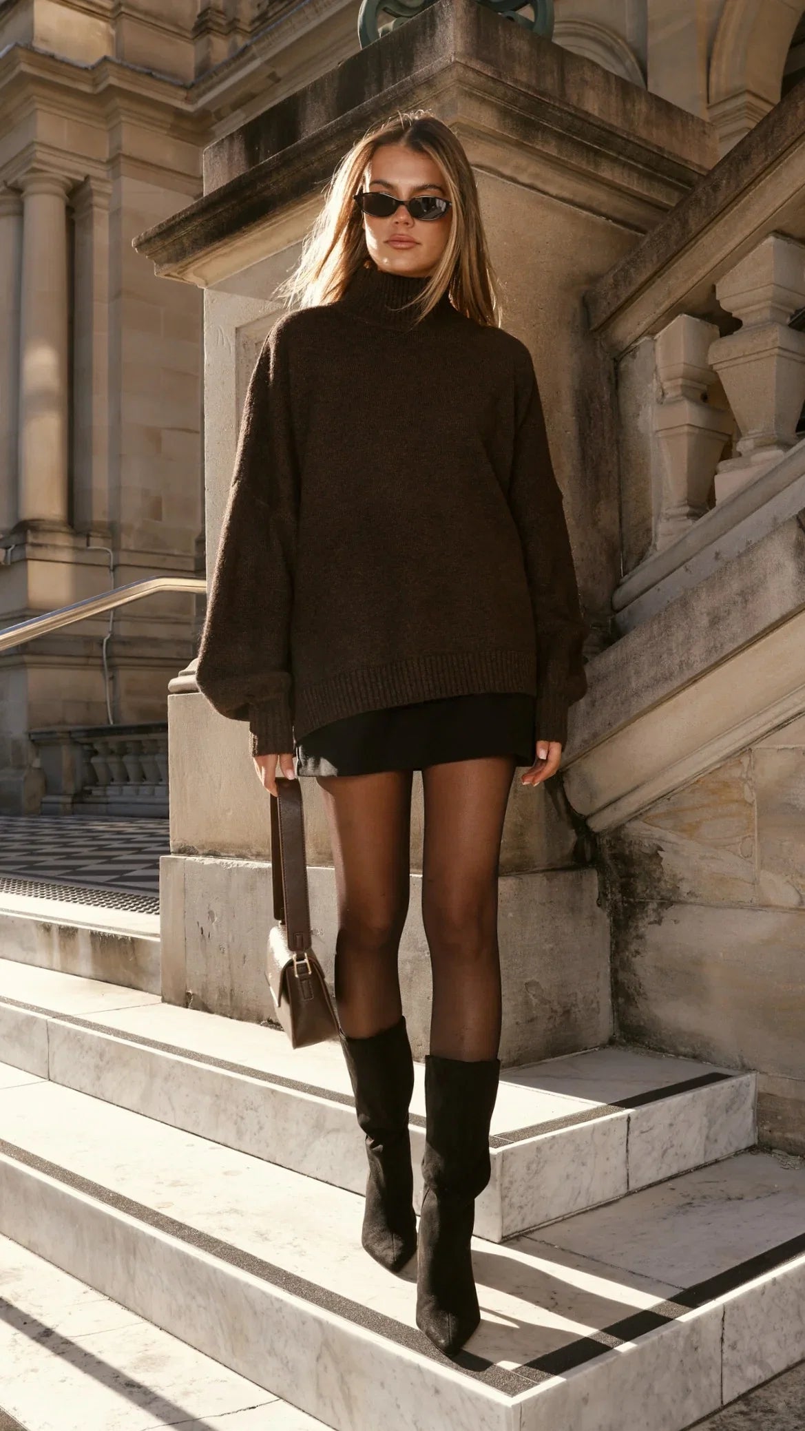 Harita Knitted Sweater Chocolate