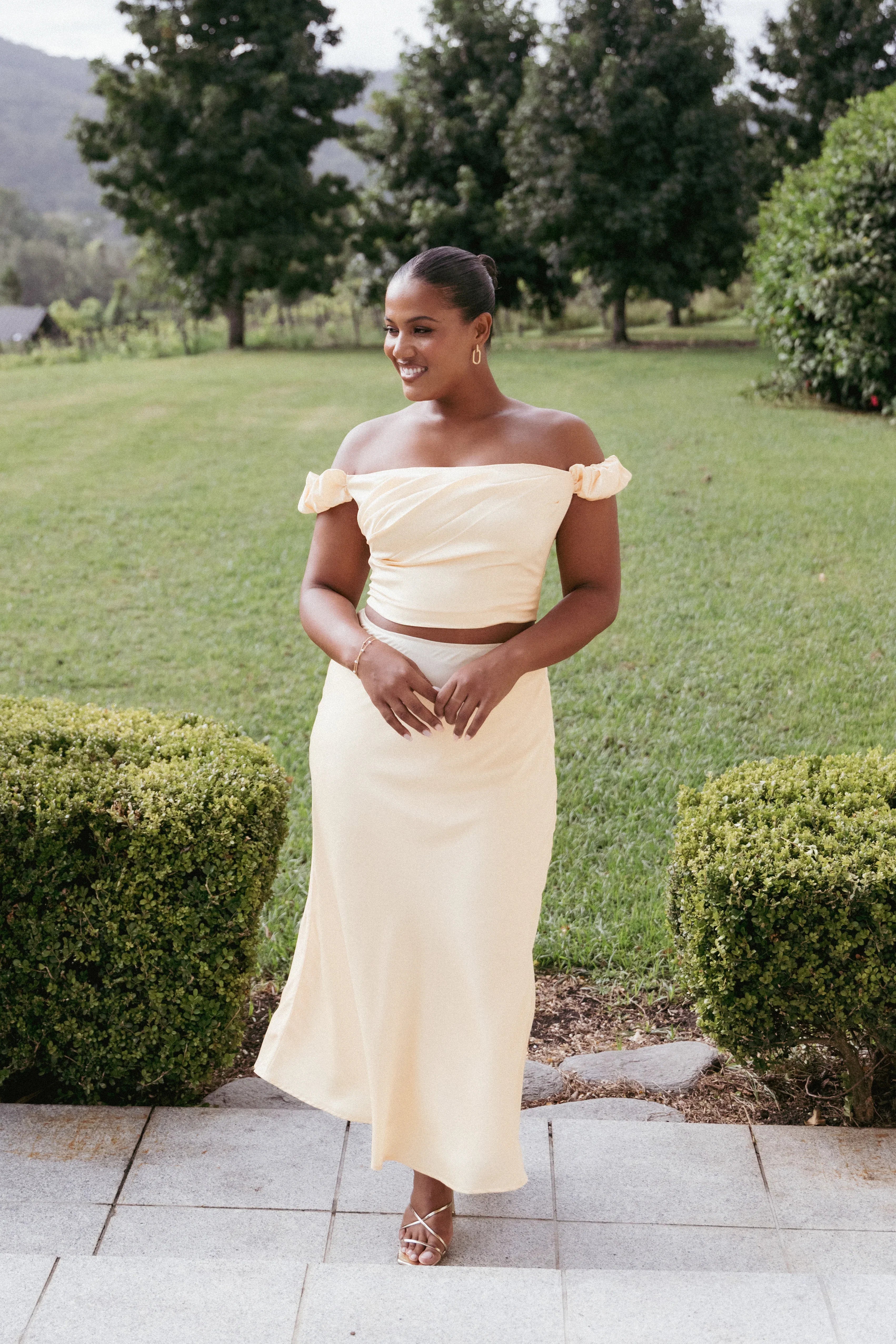 Arabella Two Piece Set Butter Yellow