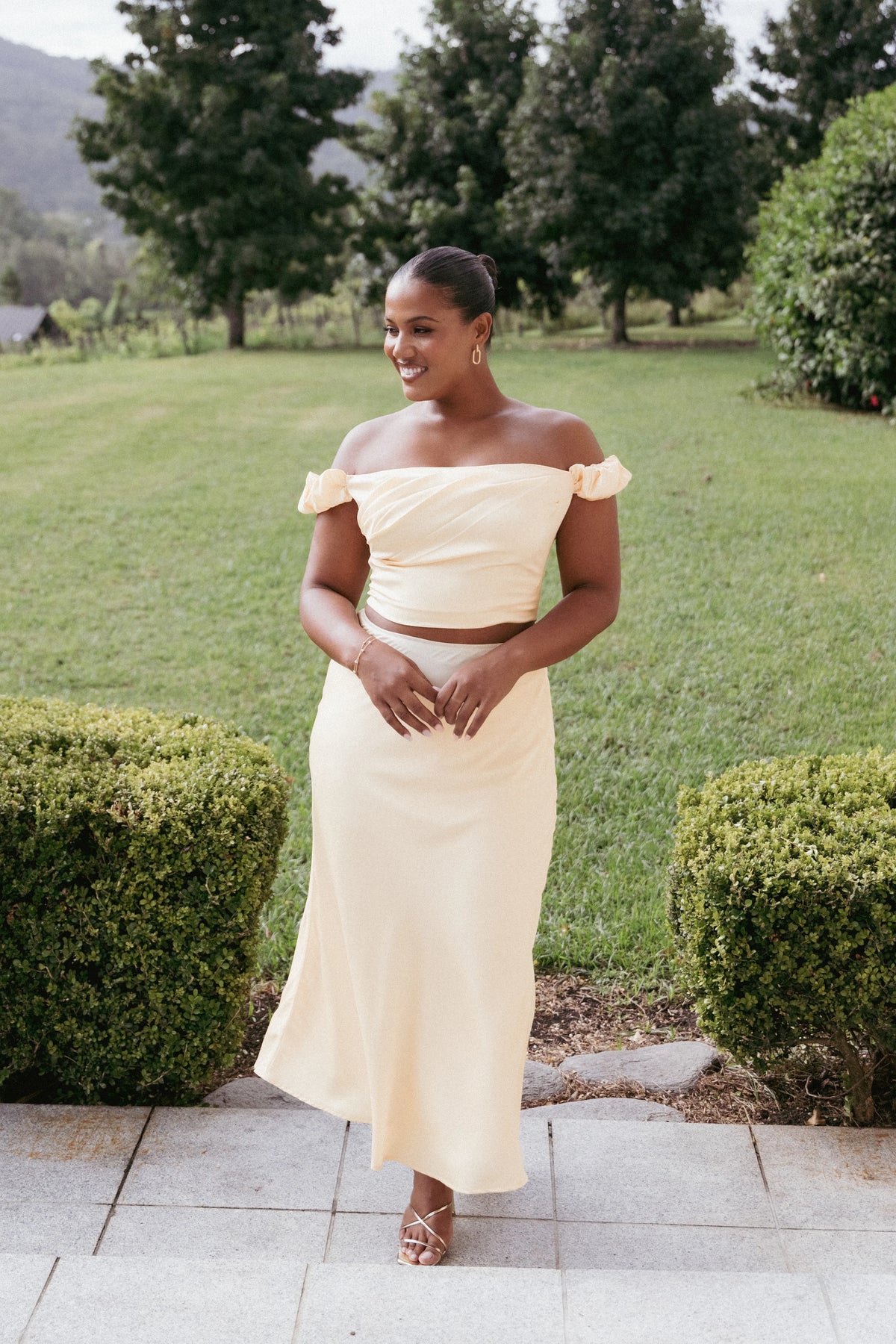 Arabella Two Piece Set Butter Yellow