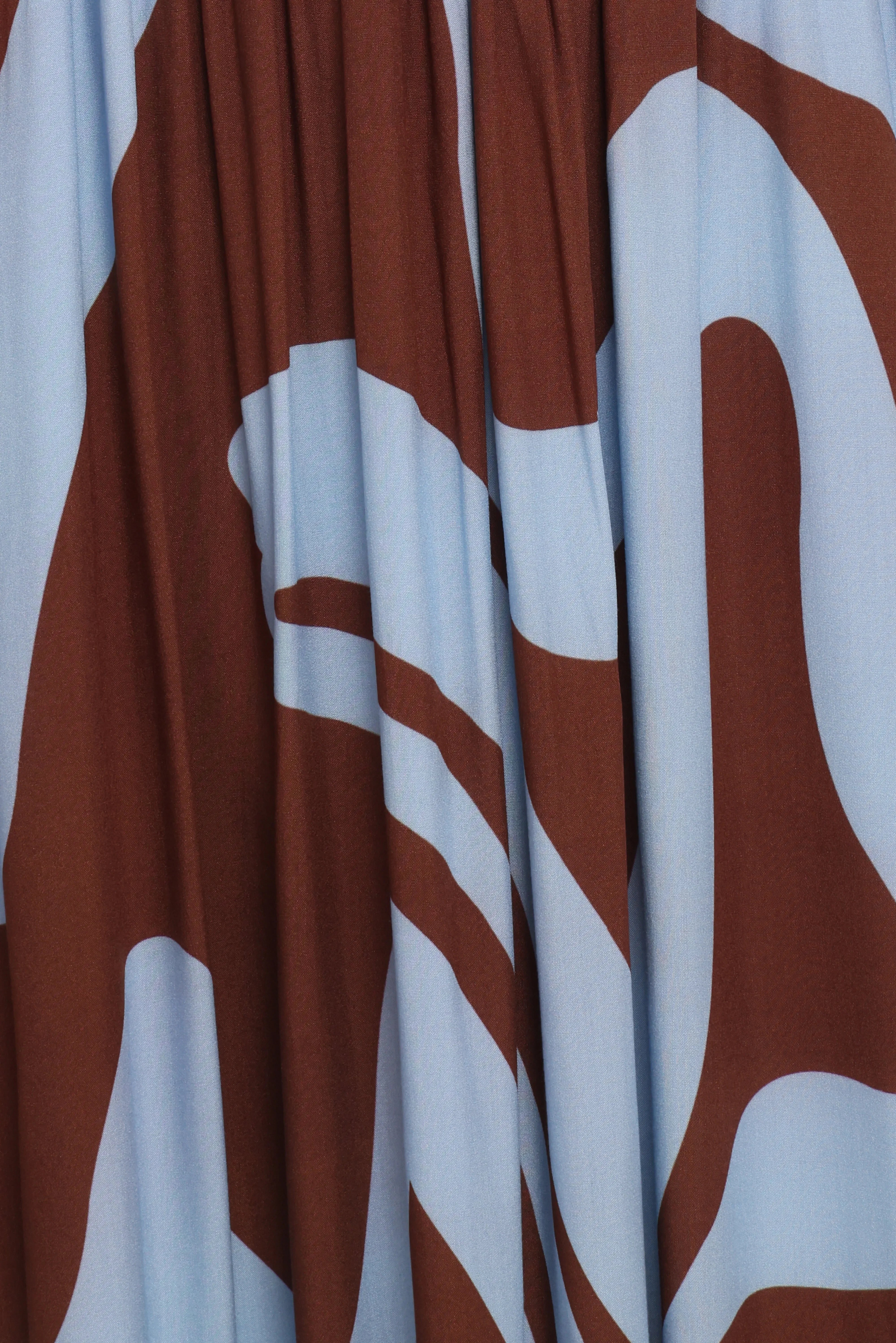 Nesta Maxi Dress Brown Blue