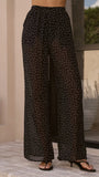 Zavier Oversized T Shirt and Polka Dot Pants Set White Black