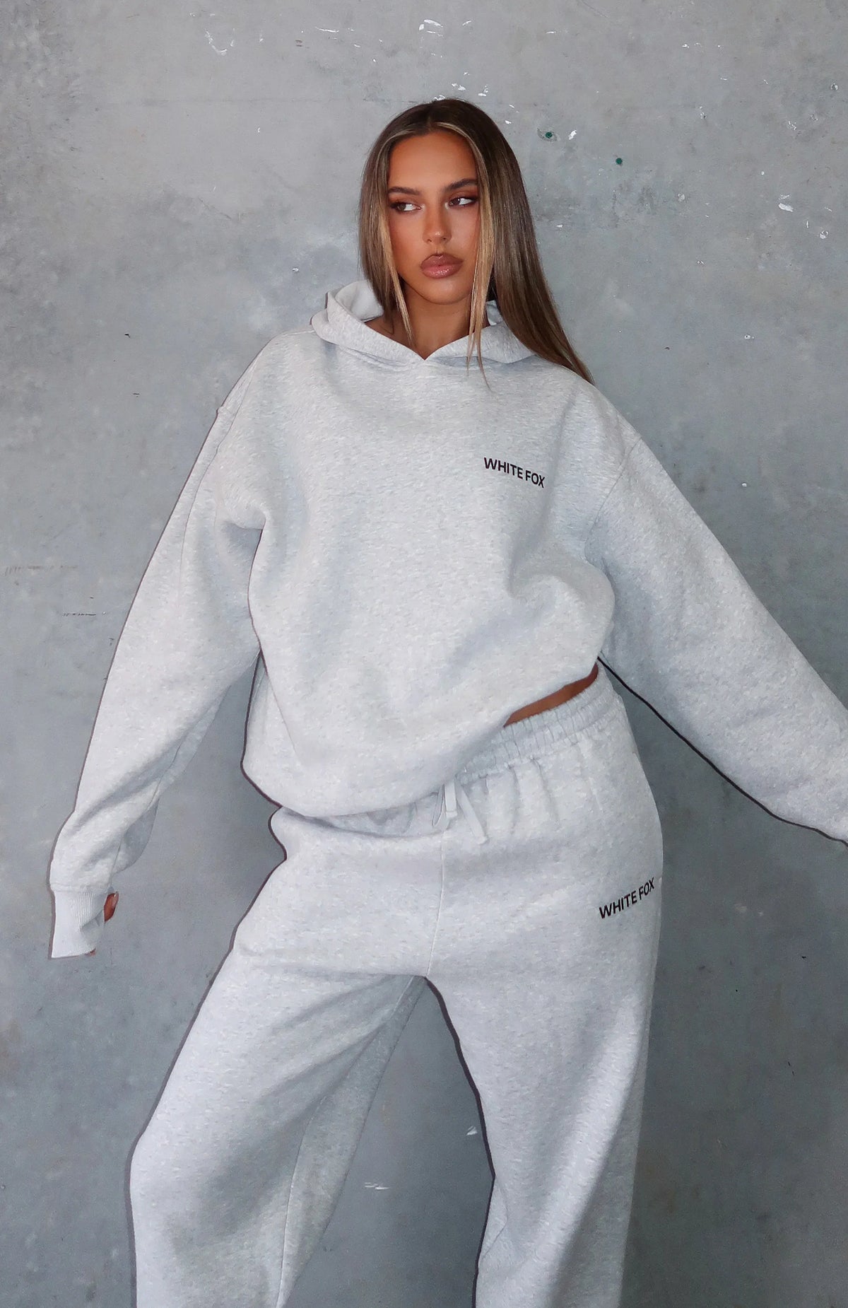 Core Classic Oversized Hoodie Dark Grey Marle