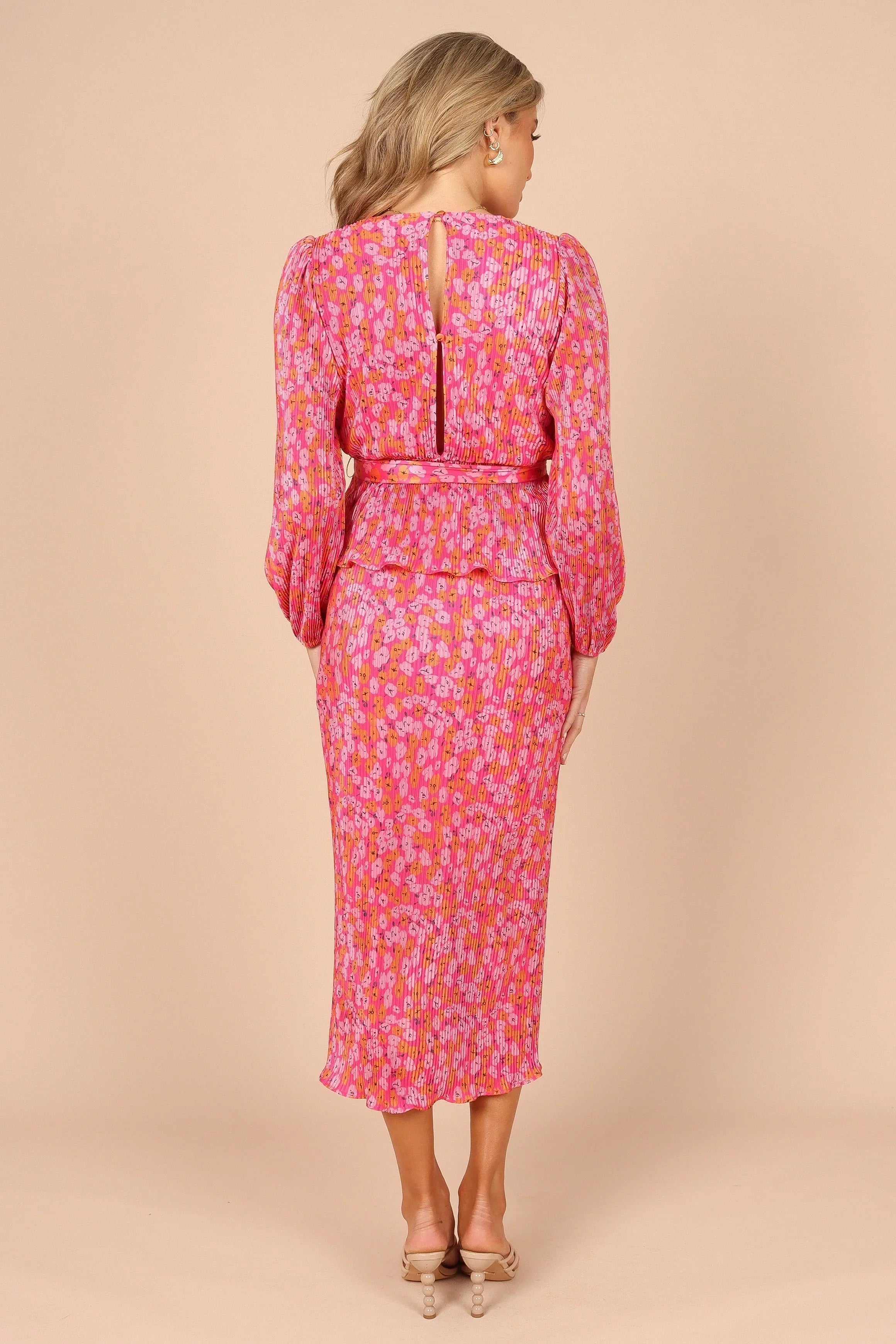 Minelli Pleat Top Hot Pink