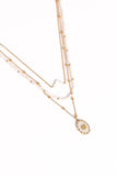 Goldie Necklace Gold White