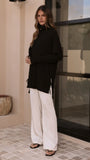 Ravio Oversized Rib Knit Black