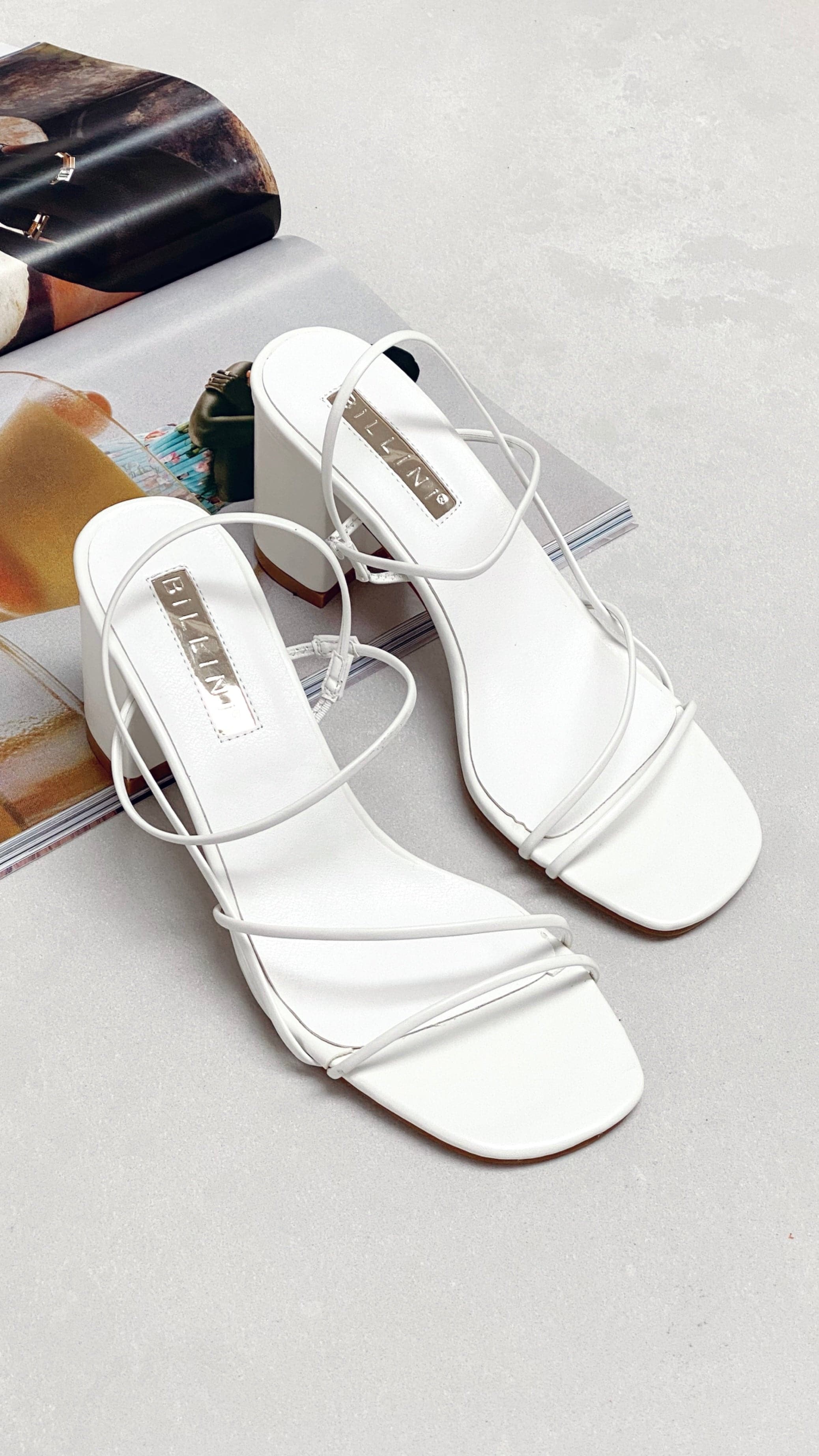 Yachi Heels White