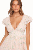 Angelica Midi Dress Pastel Pink Floral