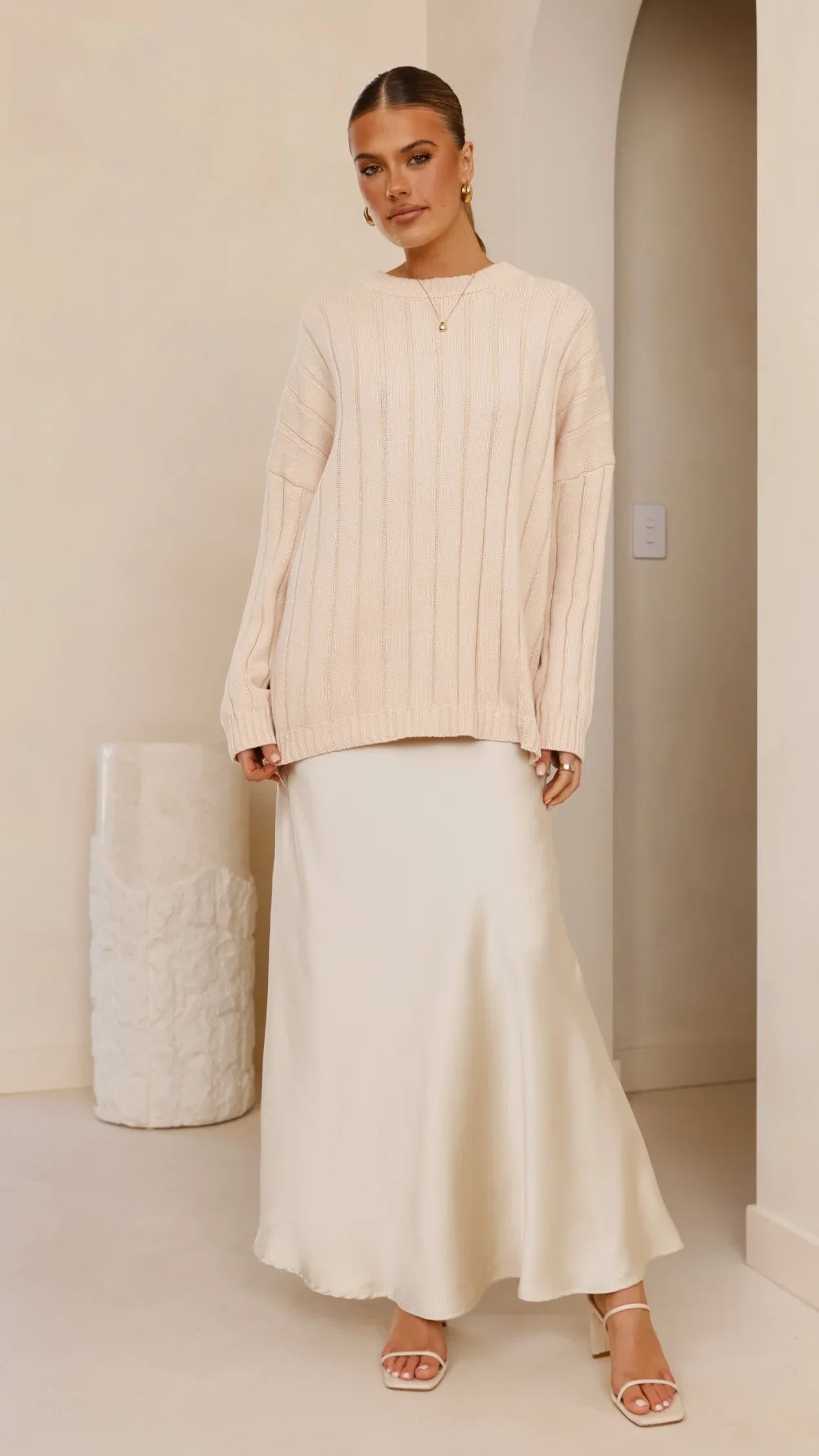 Naiva Oversized Knit Cream