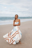 Elanor Maxi Dress Pale Blue Print
