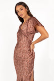 Flossy Maxi Dress Mauve