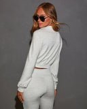 Easy Groove Long Sleeve Open Front Sweatshirt