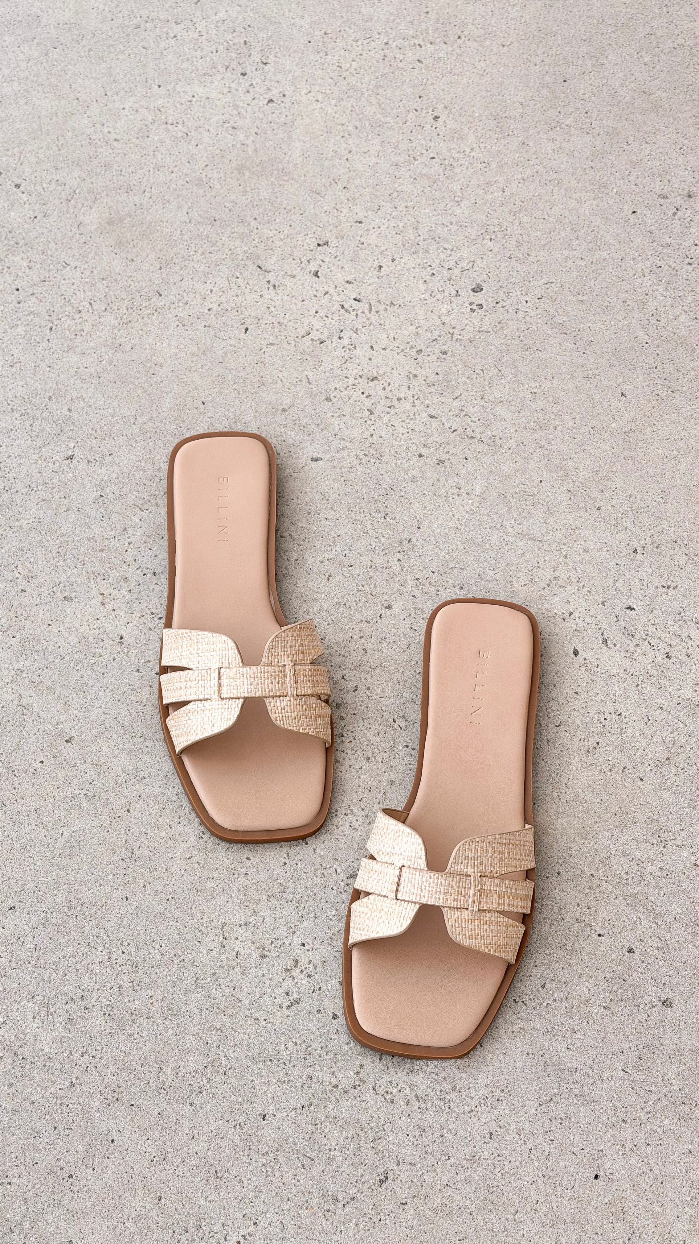 Gretal Slide Natural Raffia