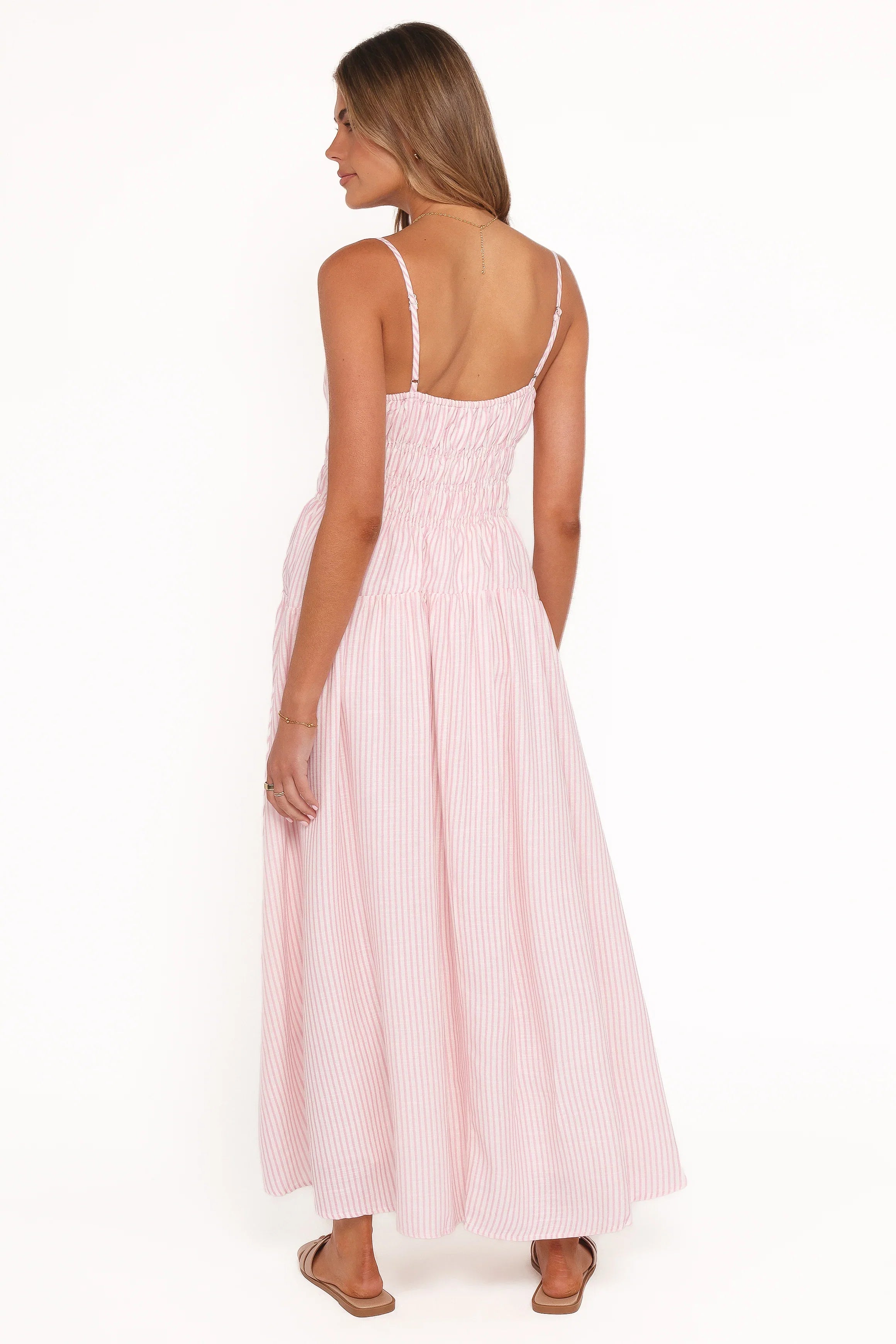 Brittany Maxi Dress Pink Stripe
