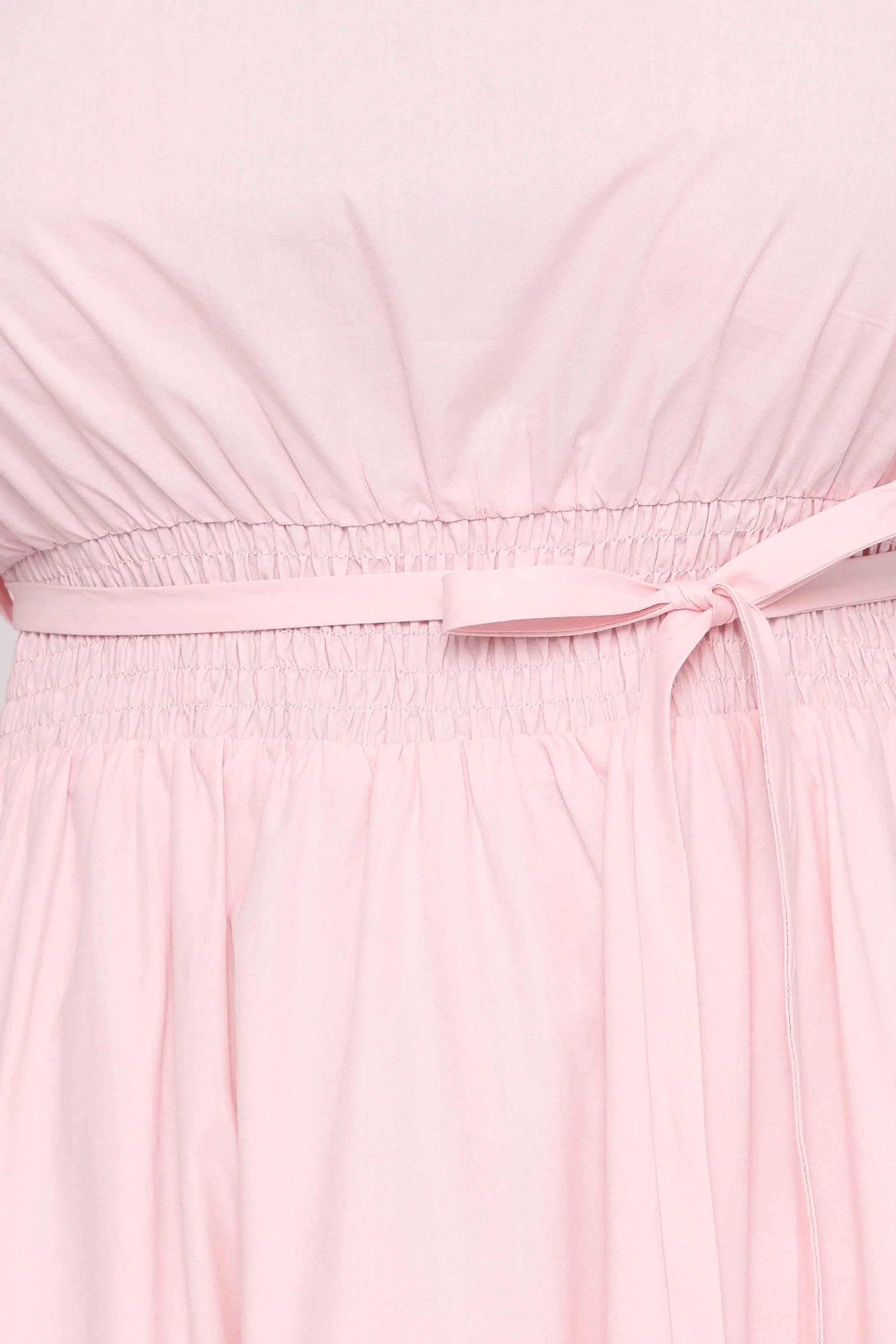 Nellie Midi Dress Petal Pink