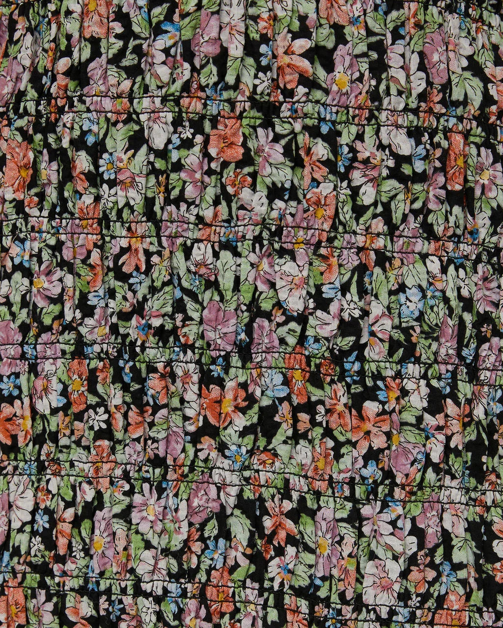 Calise Smocked Floral Mini Dress