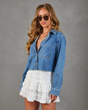 Keanu Cropped Denim Shirt